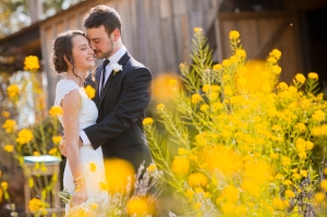 Yellow flower wedding bliss